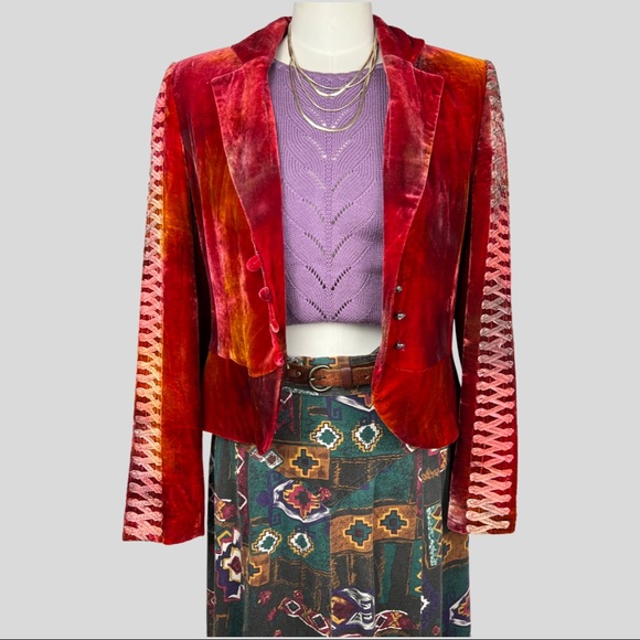 80s Purple Short Sleeve Knit Top - Picture 5 of 15